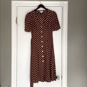 Reformation polka dot dress